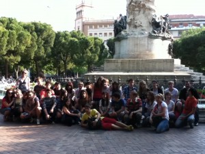 Alumnos Lublin_PzaSitios_intercambio_IES Pedro de Luna